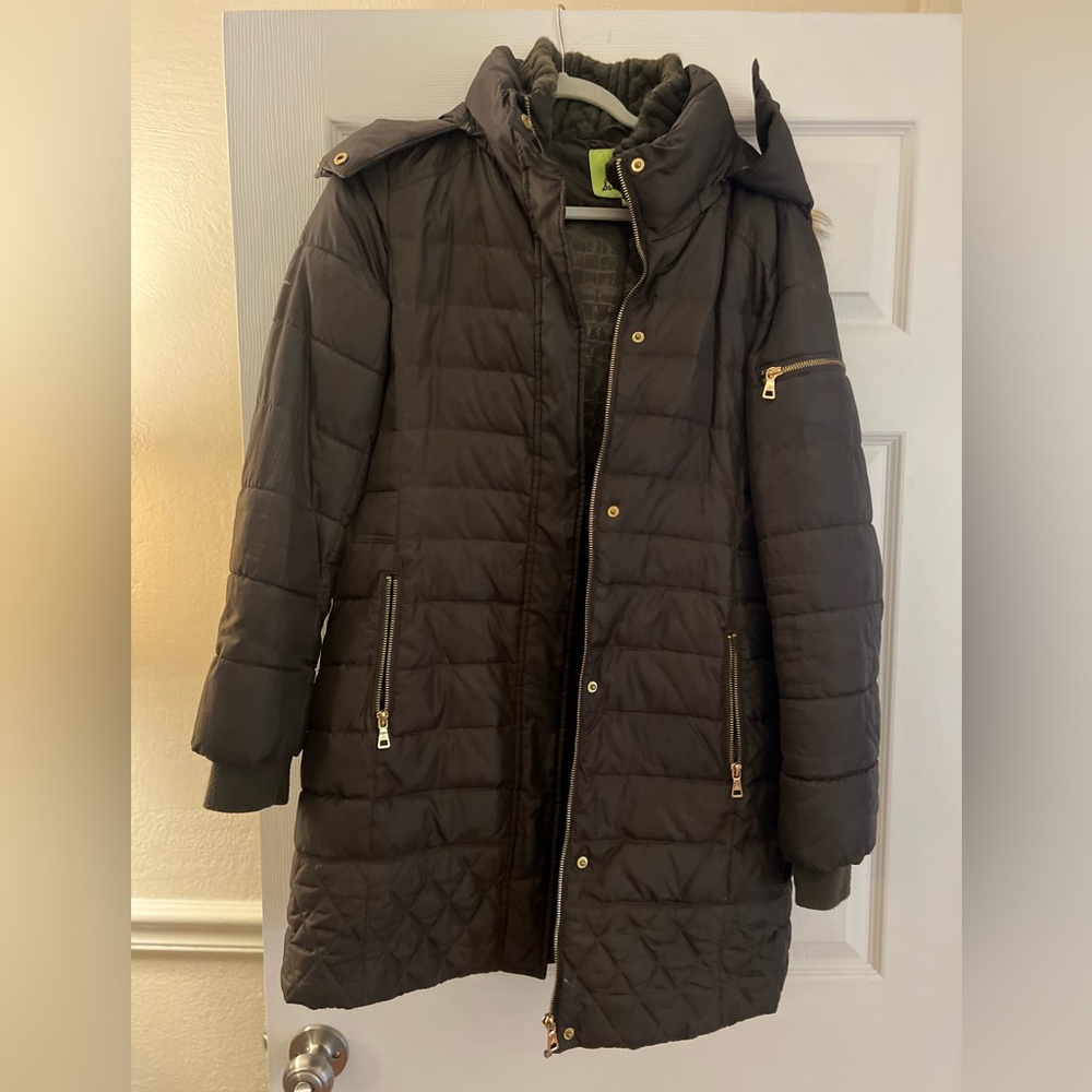 Sam Edelman Womens Olive Knee Length Puffer